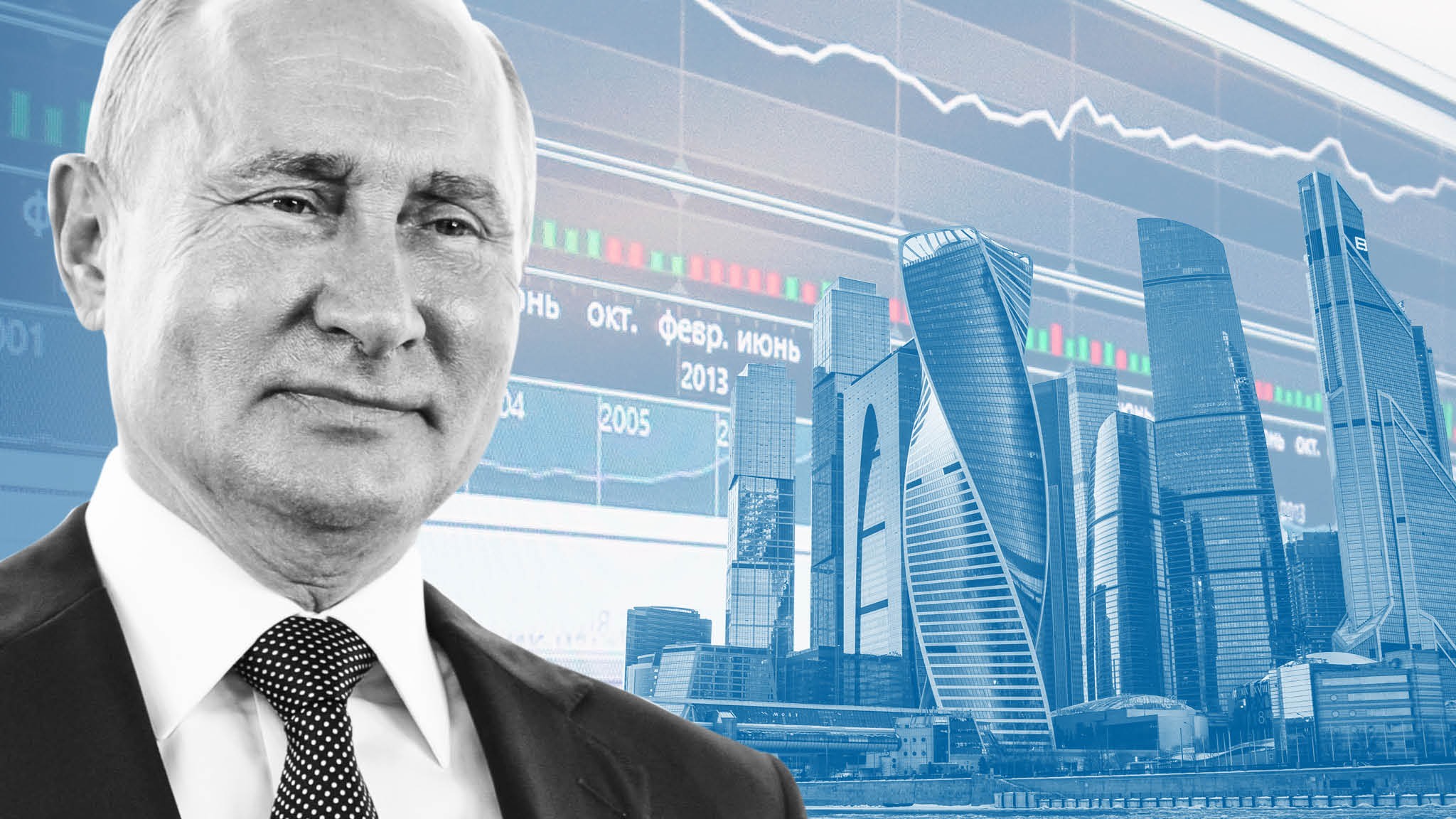 سقوط بورس روسیه/ سایه جنگ روسیه و اوکراین بر سر بازار های مالی