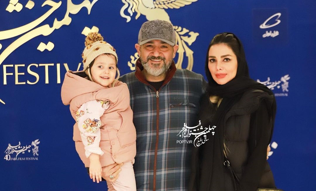 عکس جدید مهران غفوریان در کنار همسر و دخترش